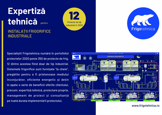 Expertiza tehnica pentru instalatii frigorifice industriale